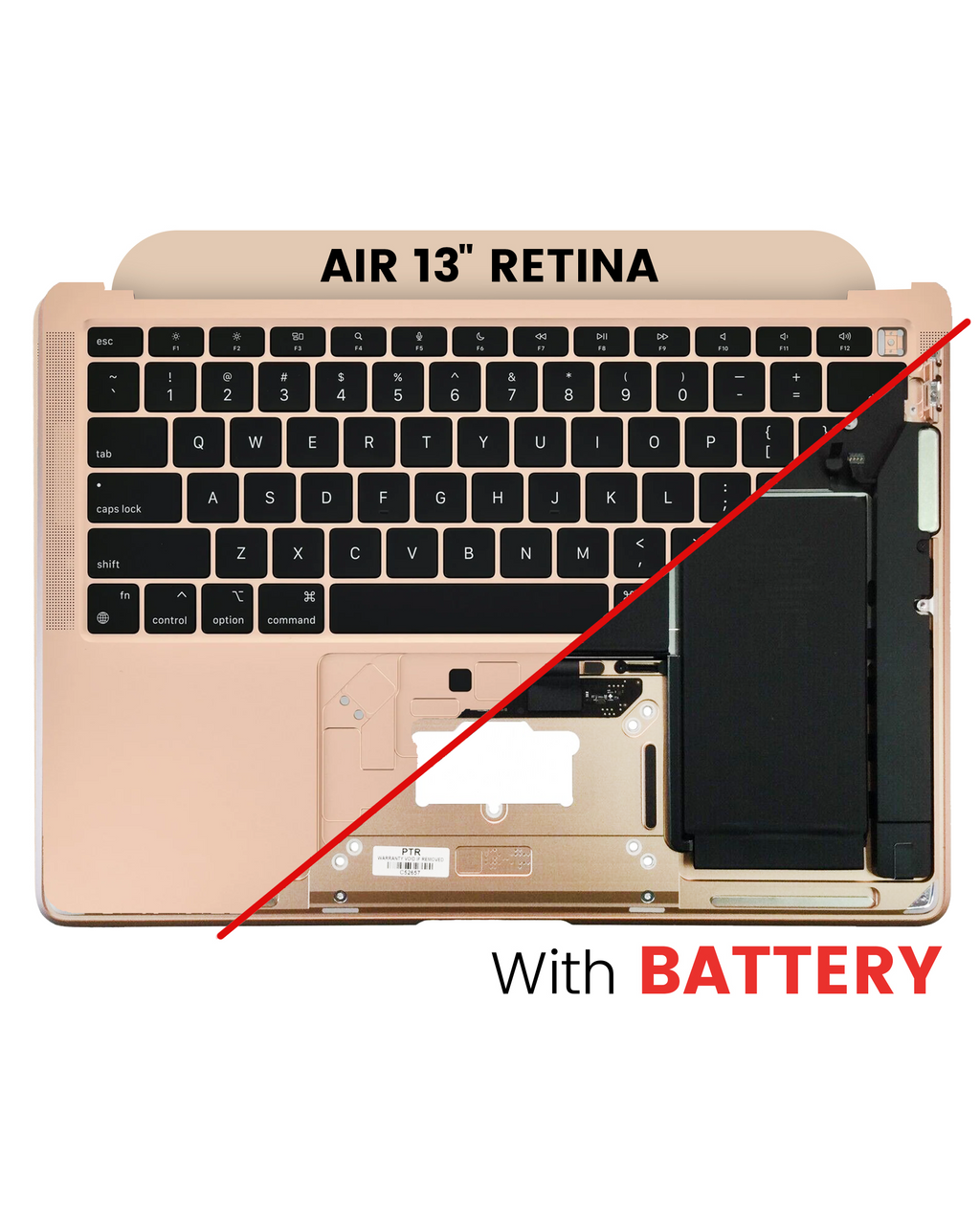 Original OEM-Ausbau Qualität A (gebraucht) – MacBook Air 13" A2337 2020 Top Case