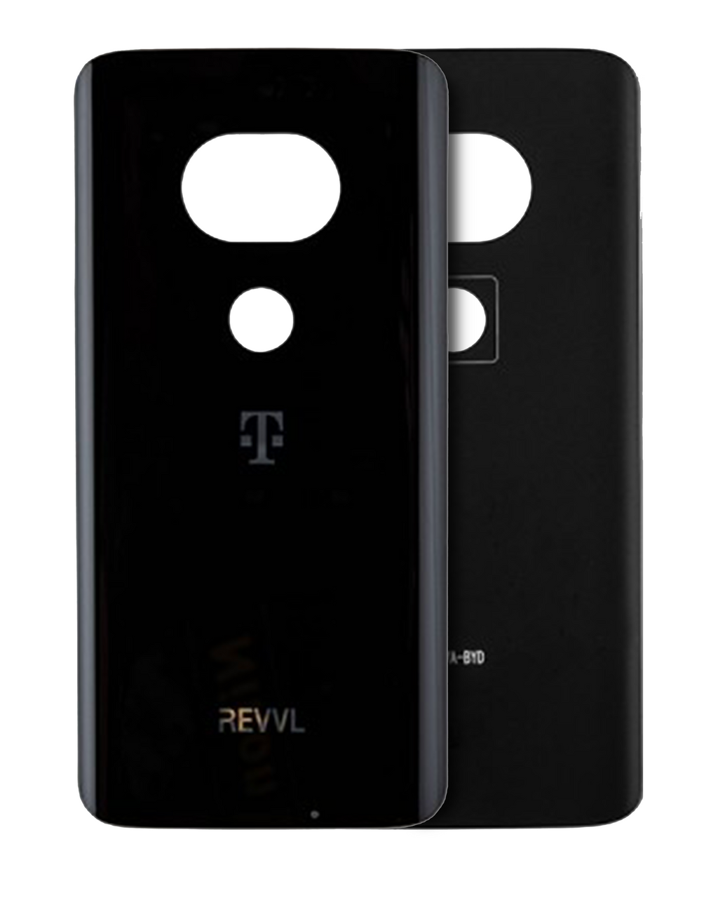 Glass Back Cover for Motorola Moto G7 Plus Revvl (XT1965-T / 2019) - Original OEM - Black