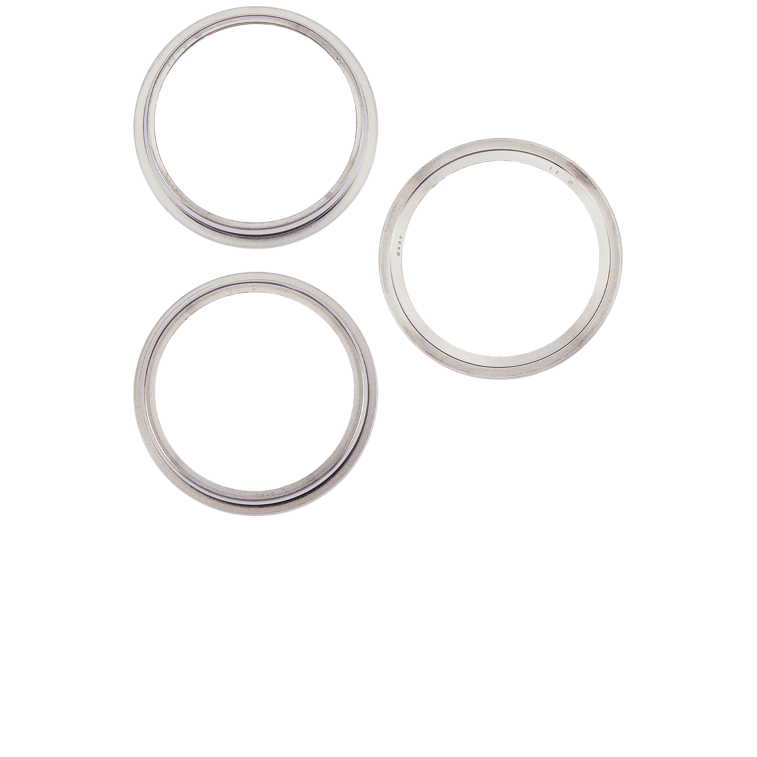 Rear Camera Bezel for iPhone 15 Pro (White Titanium) - 3-piece Set