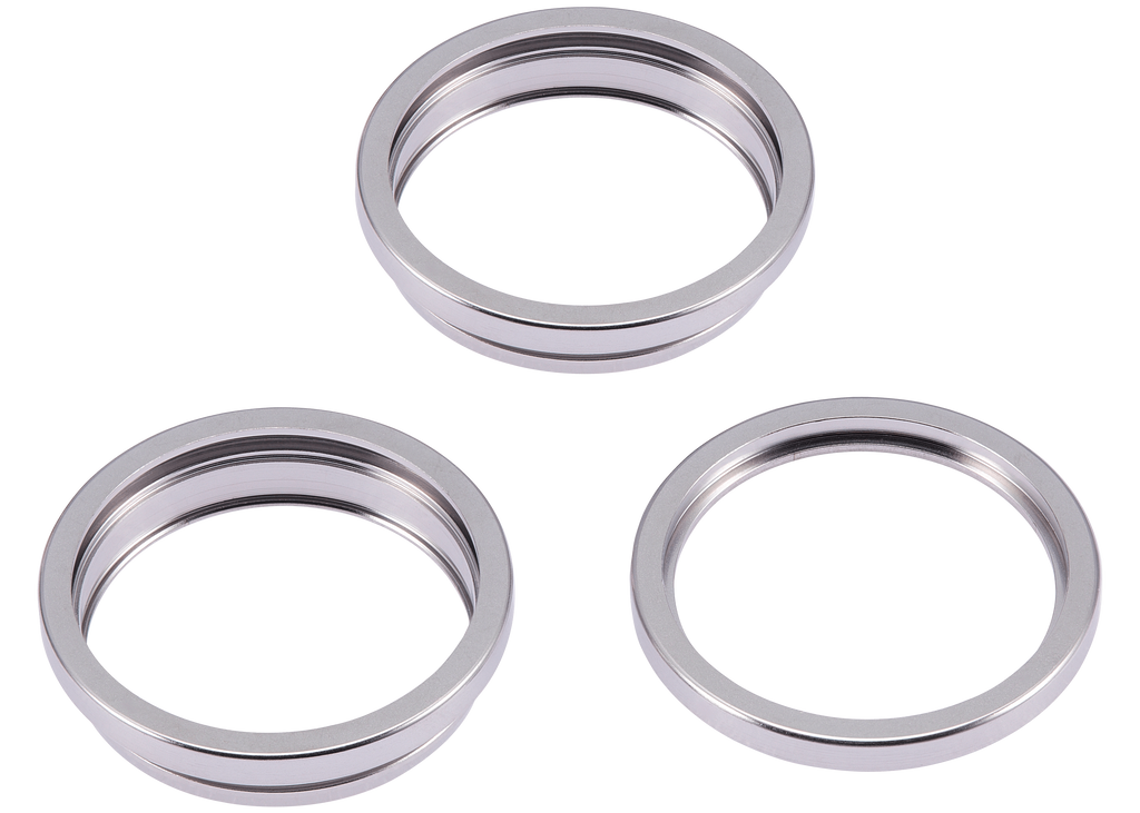 Rear Camera Bezel for iPhone 15 Pro (White Titanium) - 3-piece Set