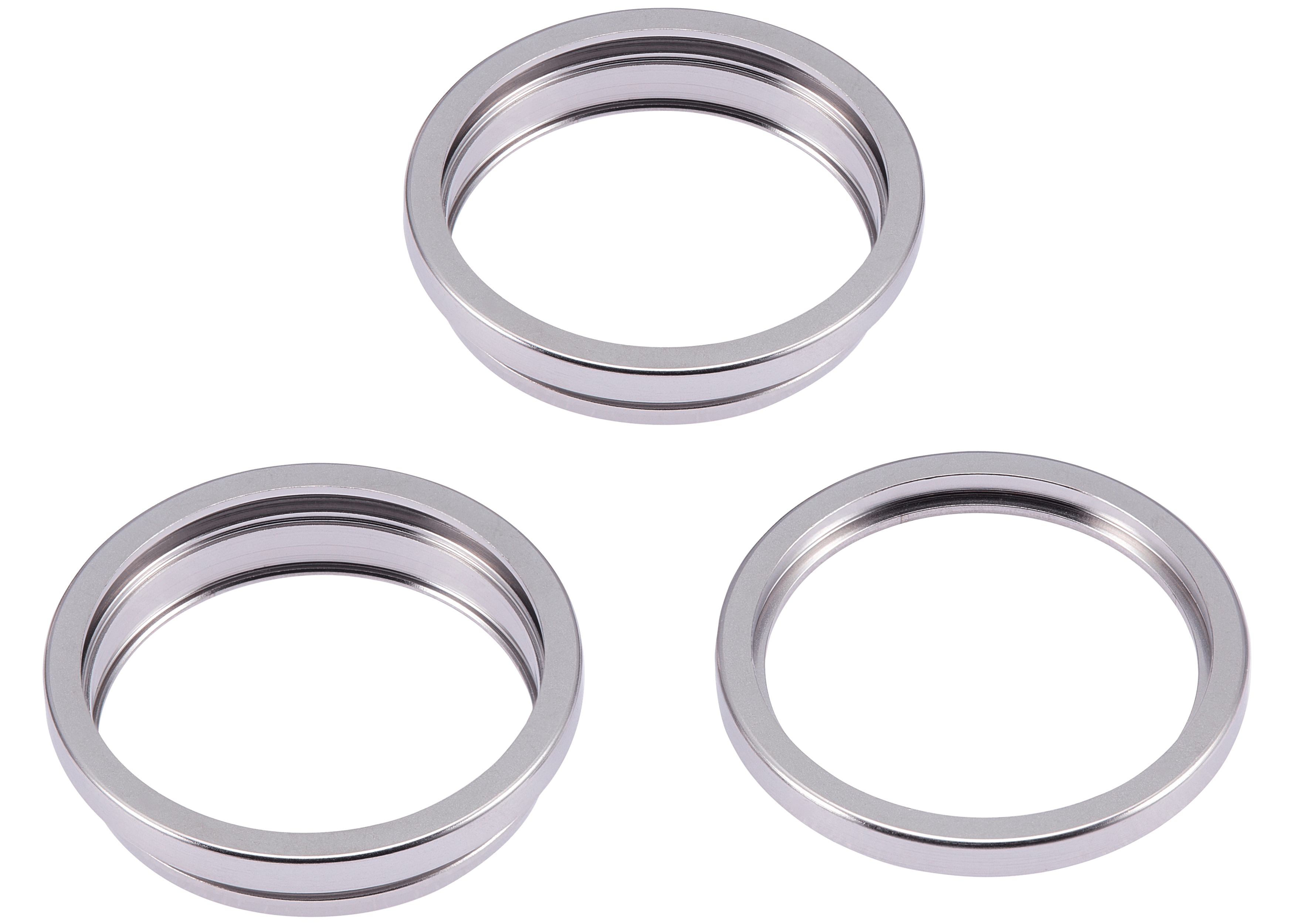Rear Camera Bezel for iPhone 15 Pro (White Titanium) - 3-piece Set