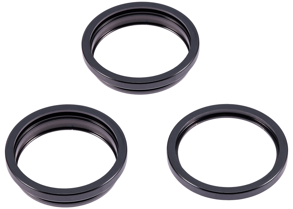 Rear Camera Lens Protector for iPhone 15 Pro (Black Titanium) - 3-pack