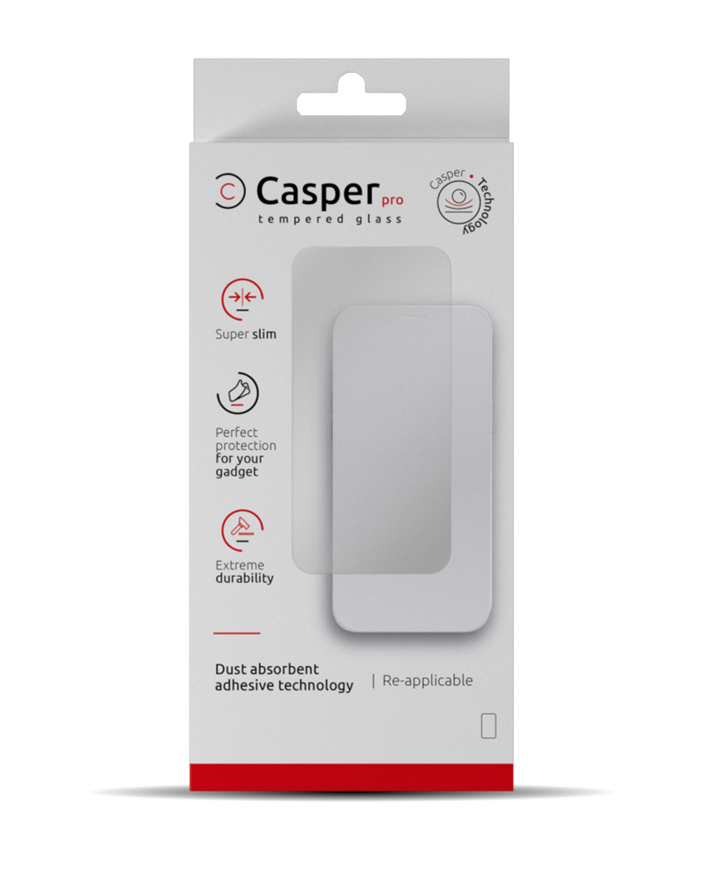 Casper Pro Tempered Glass for iPhone 15 Pro Max (Retail Pack) (Matte)