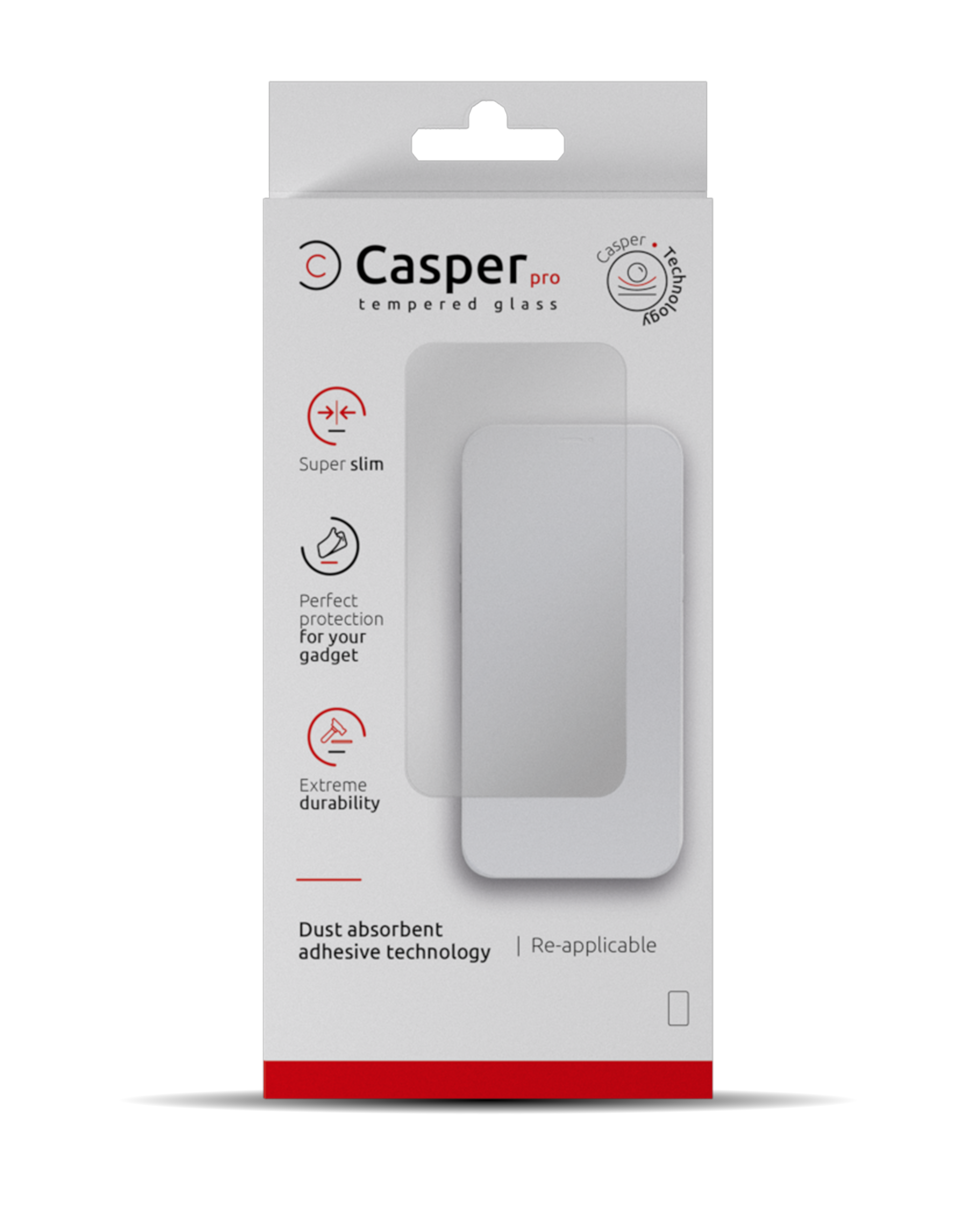 Casper Pro Tempered Glass for iPhone 15 Pro Max (Retail Pack) (Matte)