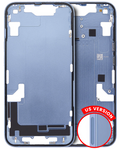 Midframe/Frame with Small Parts for iPhone 14 (US Version) (Used OEM Pull, Quality A) (Blue)