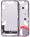 Midframe/Rahmen mit Kleinteilen für iPhone 14 Lila OEM Pull A