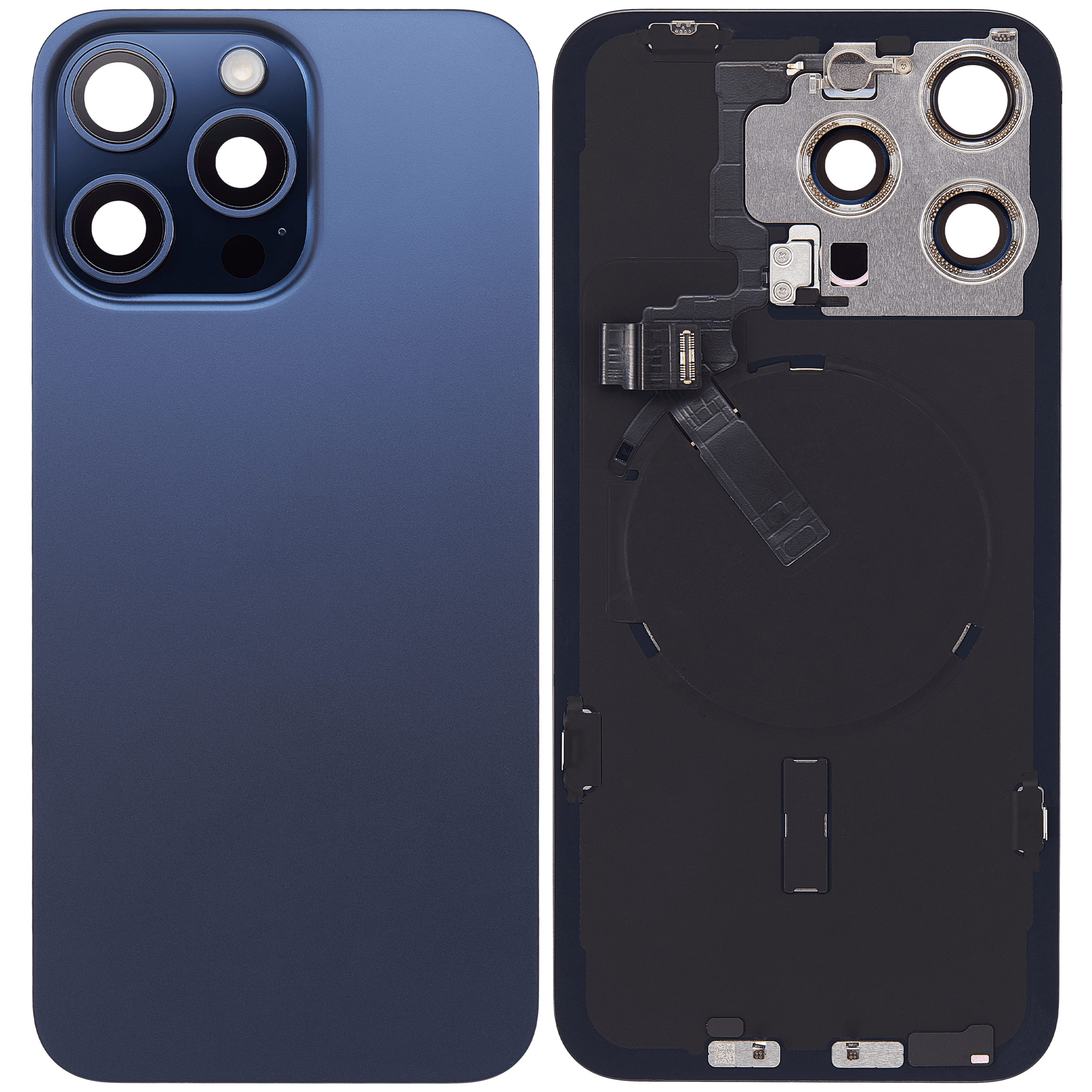 Gebrauchter Ausbau/Pull Qualität A – iPhone 15 Pro Max Backcover Blau