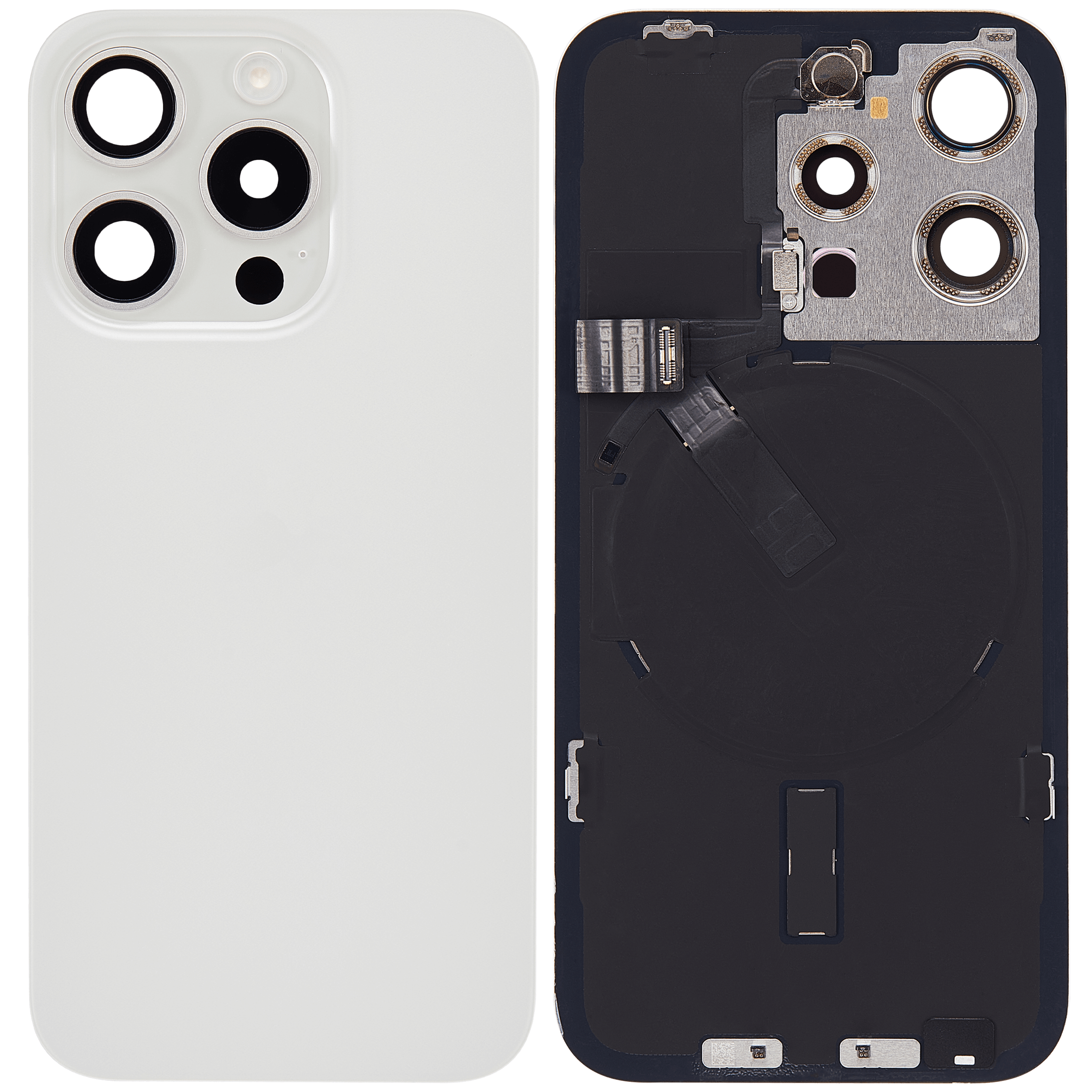 Gebrauchter Ausbau/Pull Qualität A – iPhone 15 Pro Backcover Weiß