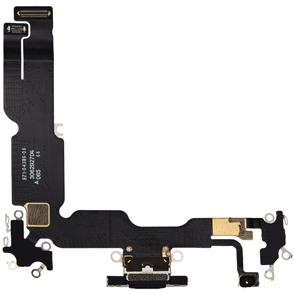 Charging Port Flex Cable for iPhone 15 Plus (Premium) (Black)
