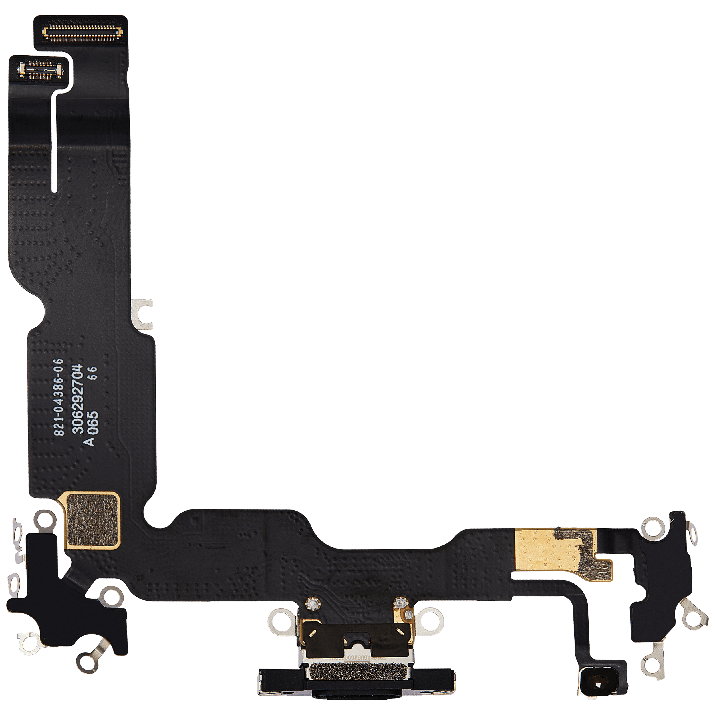 Charging Port Flex Cable for iPhone 15 Plus (Premium) (Black)