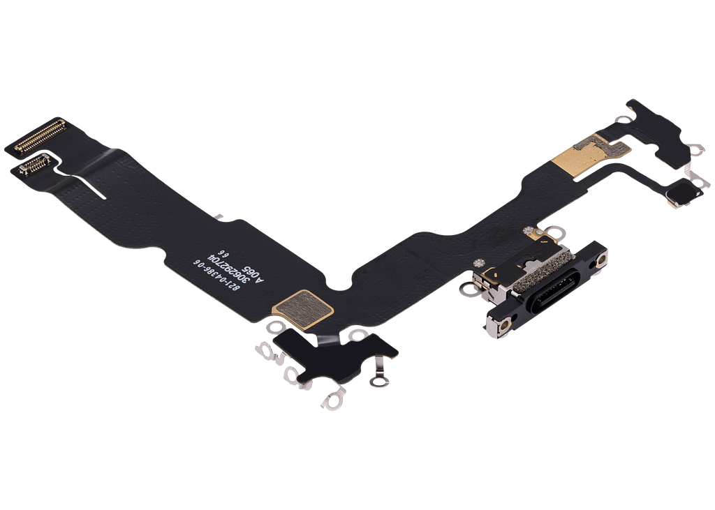 Charging Port Flex Cable for iPhone 15 Plus (Premium) (Black)