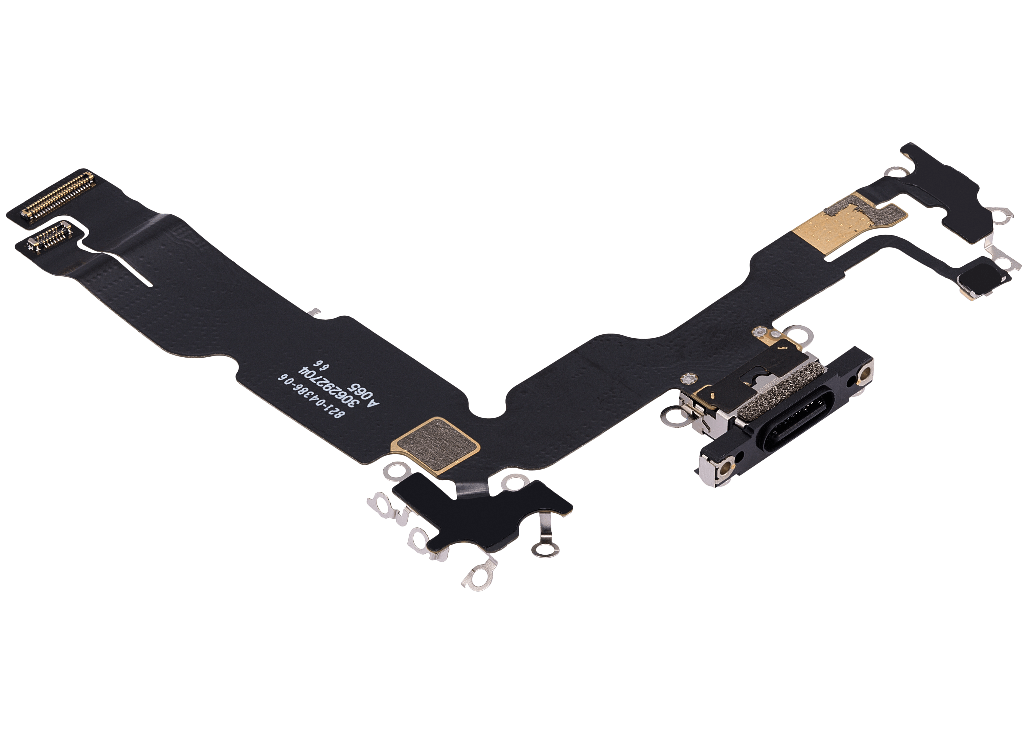 Charging Port Flex Cable for iPhone 15 Plus (Premium) (Black)