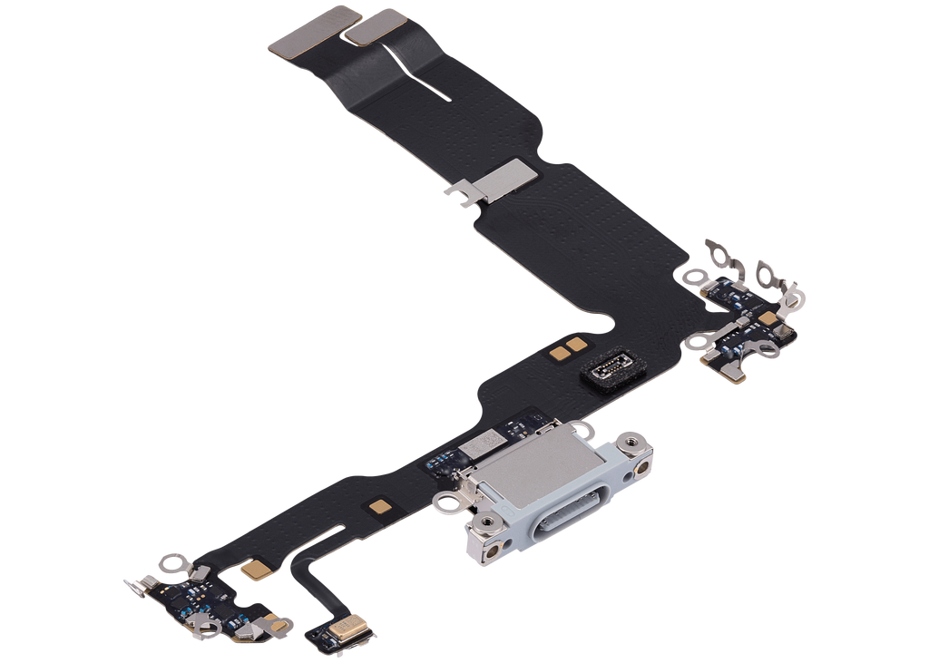 Charging Port Flex Cable for iPhone 15 Plus (Premium) (Blue)