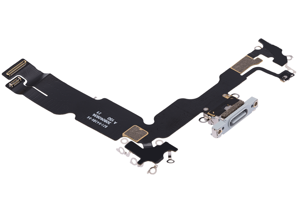 Charging Port Flex Cable for iPhone 15 Plus (Premium) (Blue)
