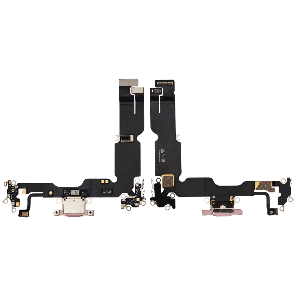 Charging Port Flex Cable for iPhone 15 Plus (Premium, Pink)