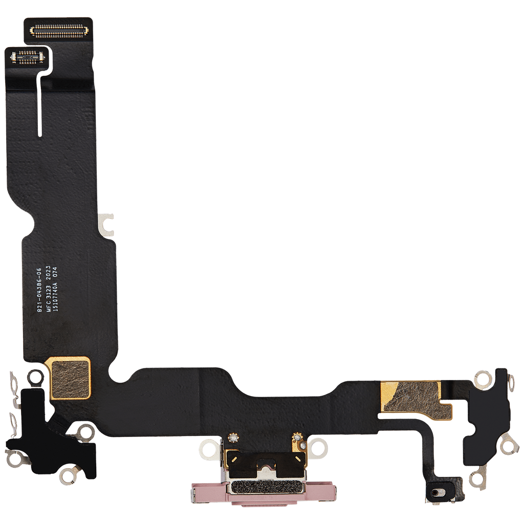 Charging Port Flex Cable for iPhone 15 Plus (Premium, Pink)
