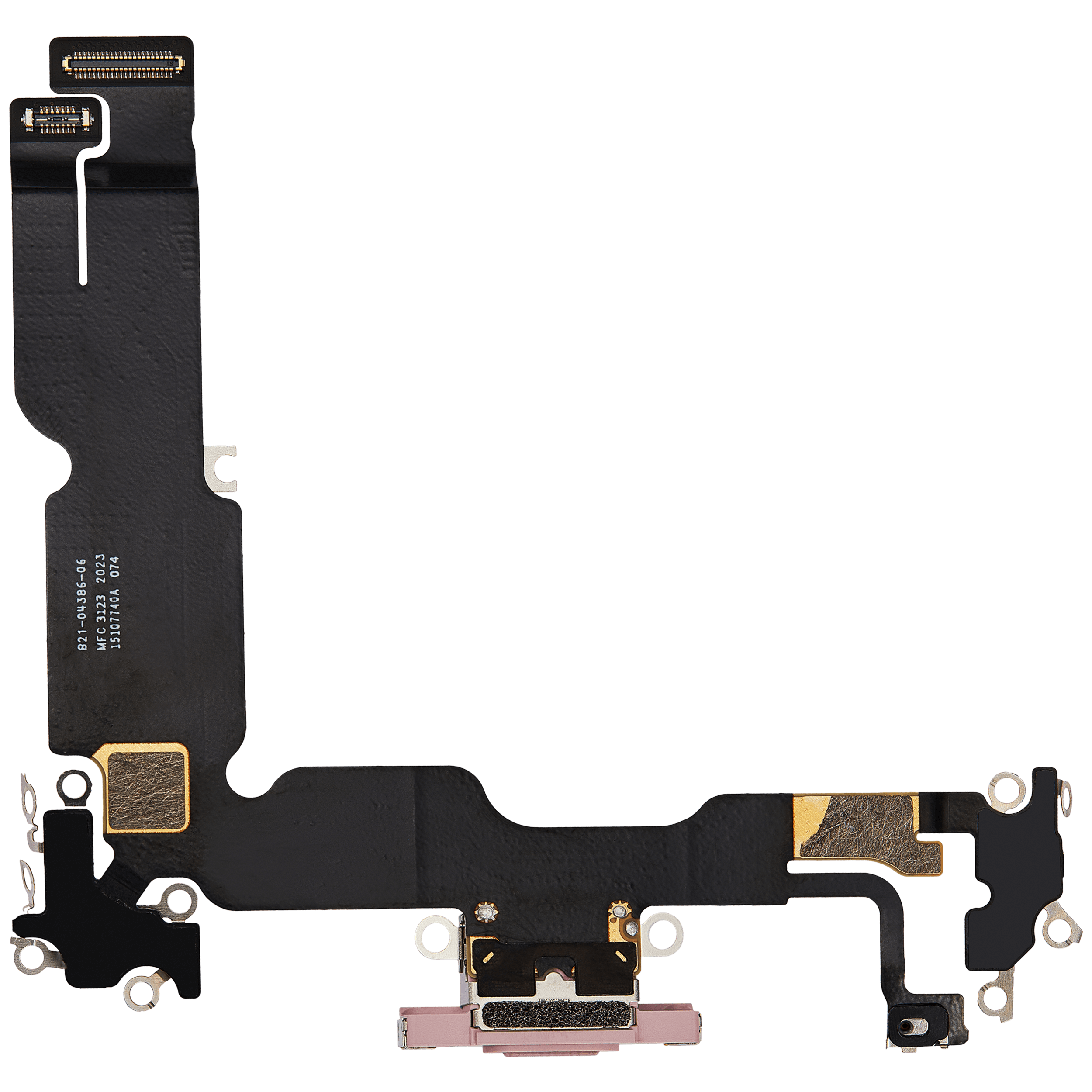 Charging Port Flex Cable for iPhone 15 Plus (Premium, Pink)