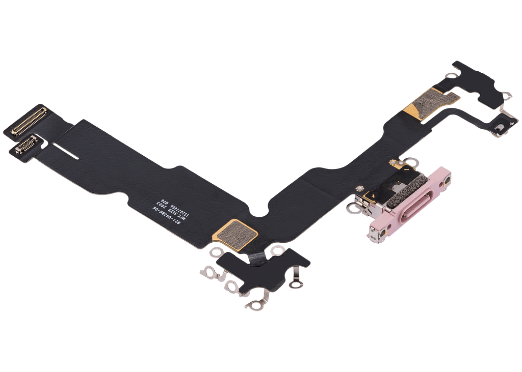 Charging Port Flex Cable for iPhone 15 Plus (Premium, Pink)