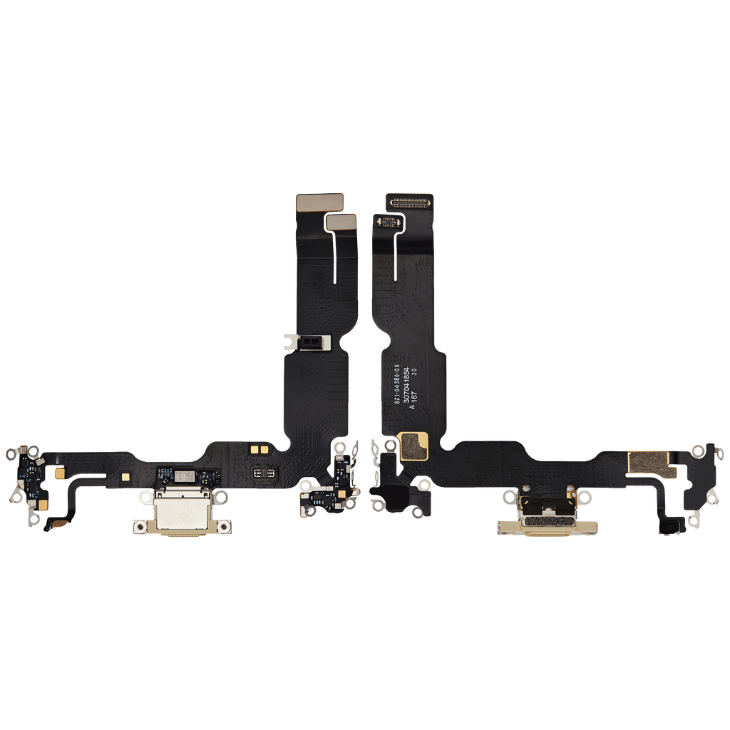 Charging Port Flex Cable for iPhone 15 Plus (Premium) (Yellow)