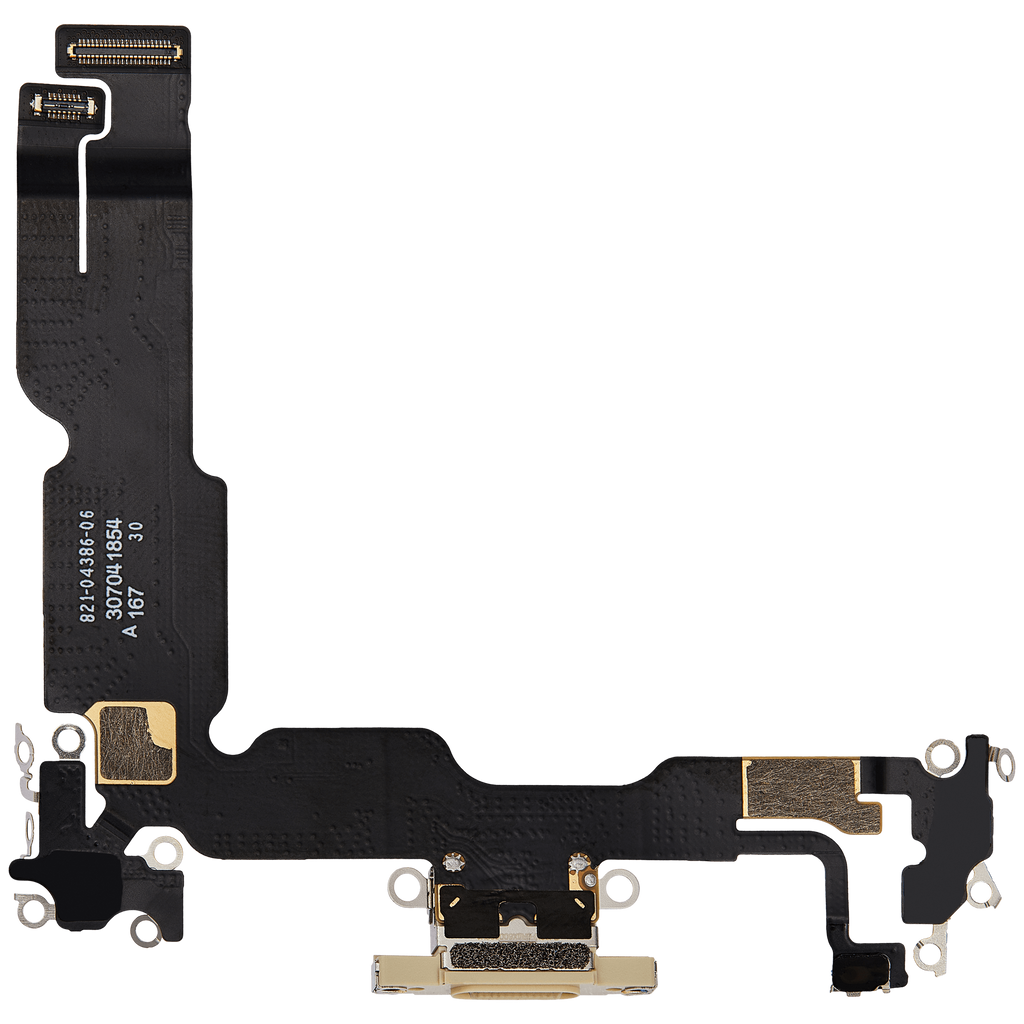 Charging Port Flex Cable for iPhone 15 Plus (Premium) (Yellow)