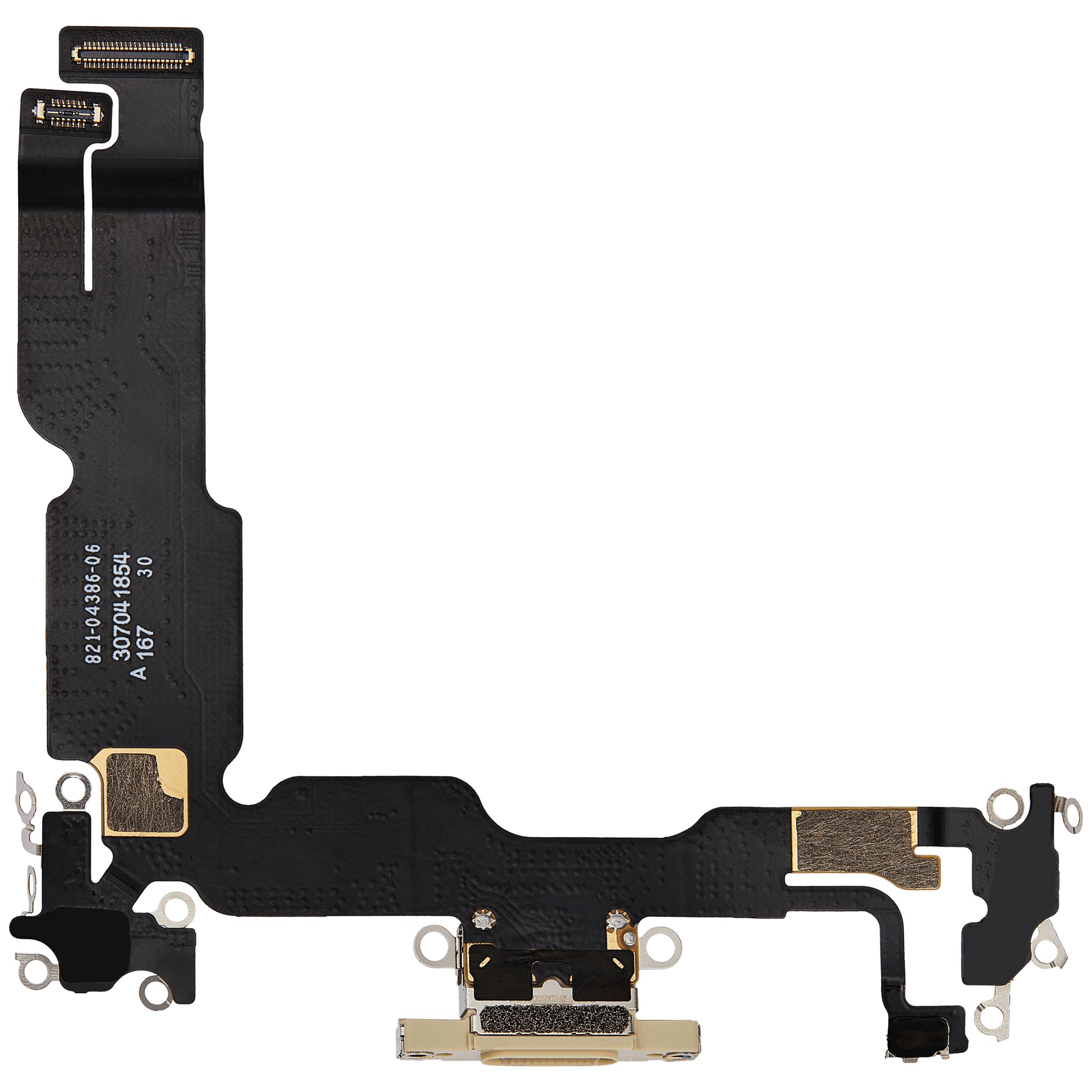 Charging Port Flex Cable for iPhone 15 Plus (Premium) (Yellow)