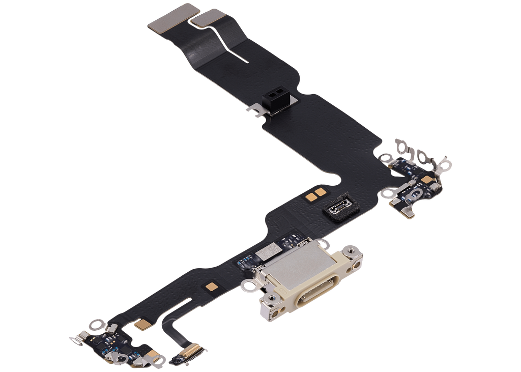 Charging Port Flex Cable for iPhone 15 Plus (Premium) (Yellow)