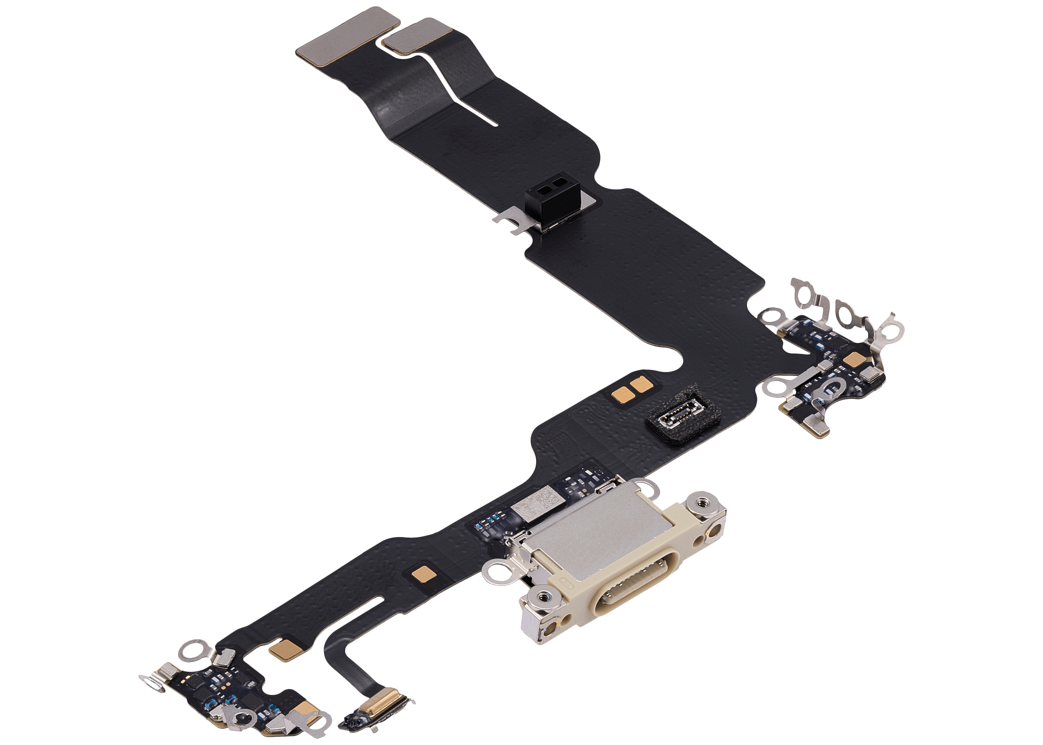 Charging Port Flex Cable for iPhone 15 Plus (Premium) (Yellow)