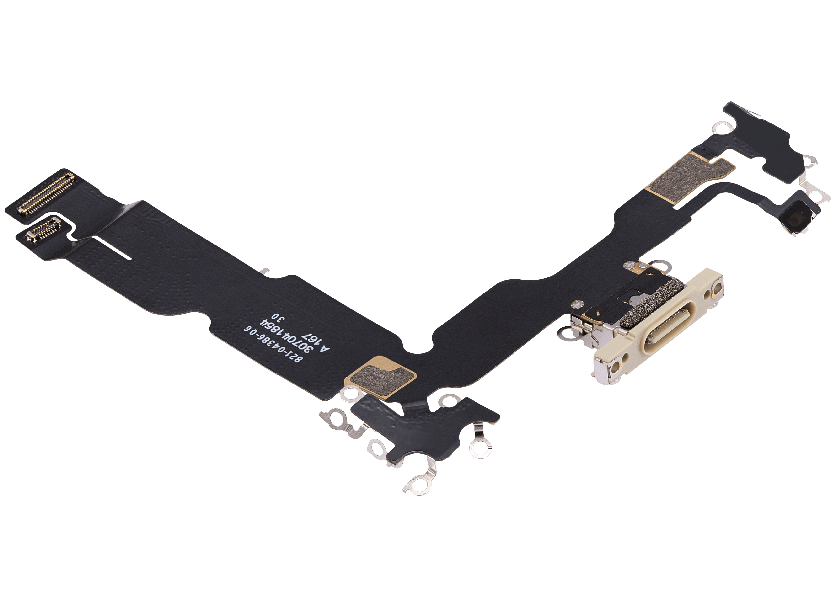 Charging Port Flex Cable for iPhone 15 Plus (Premium) (Yellow)