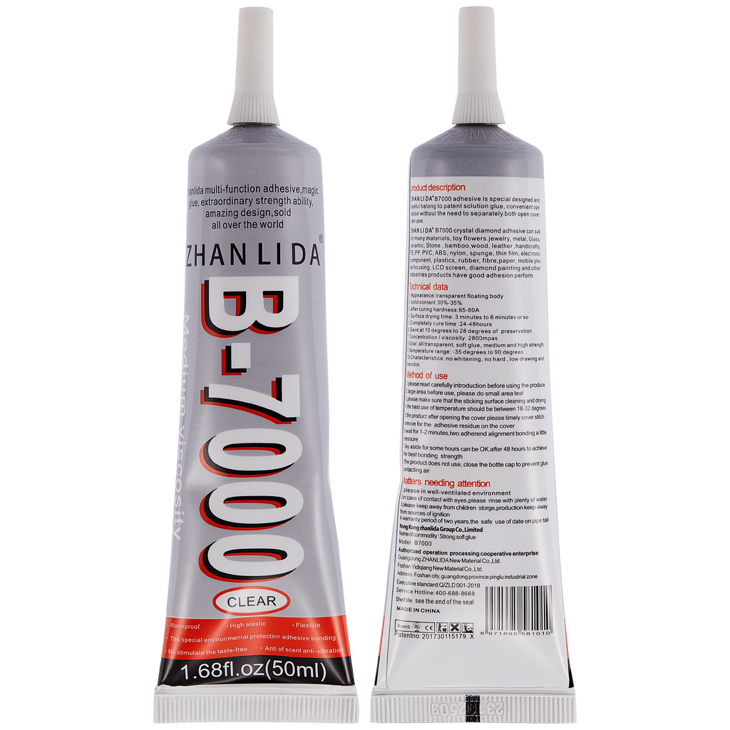 Multi-purpose Adhesive B7000 (50 ml / Clear) (Zhanlida)
