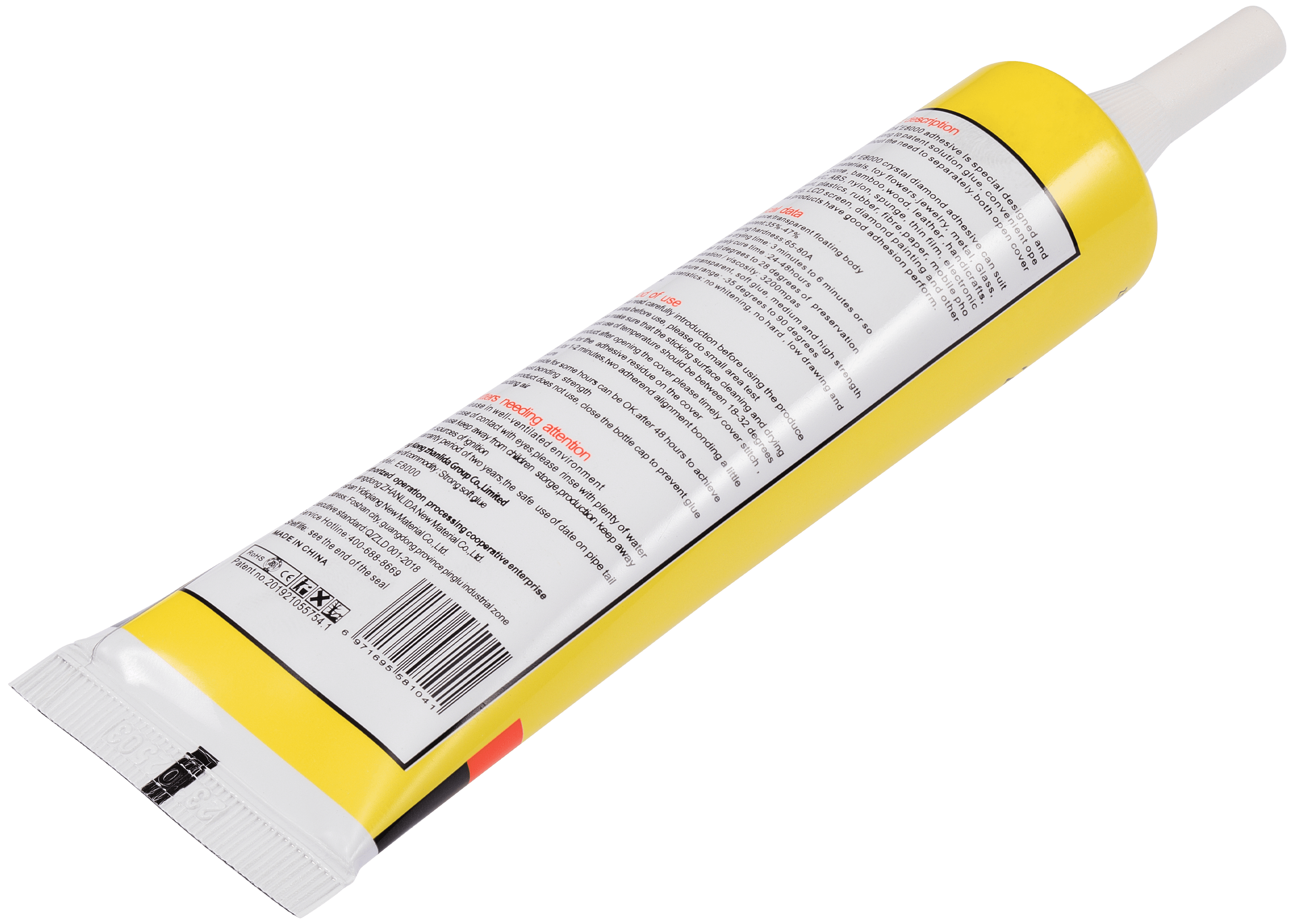 Multipurpose Adhesive E8000 50ml Transparent - Zhanlida
