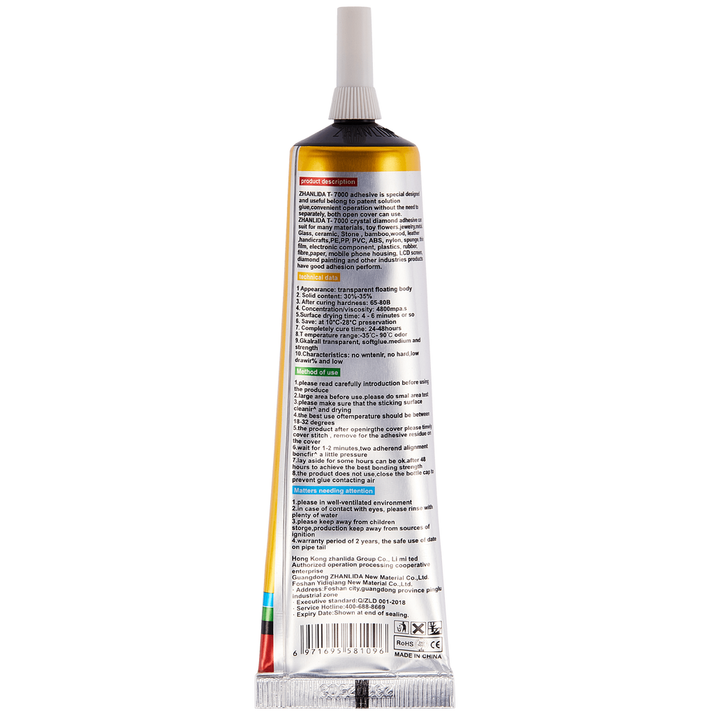 Allzweckkleber T7000 (50 ml, Schwarz) von Zhanlida