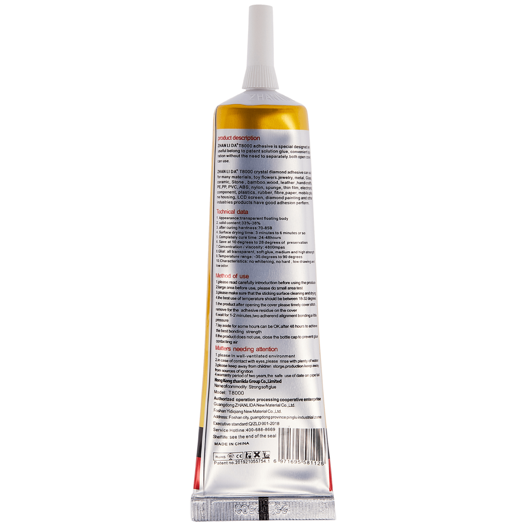 Multi-purpose Adhesive T8000 (50ml, Clear) - Zhanlida