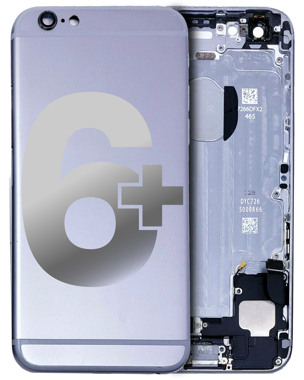 Back Cover/Frame for iPhone 6 Plus (Generic) (Space Gray)