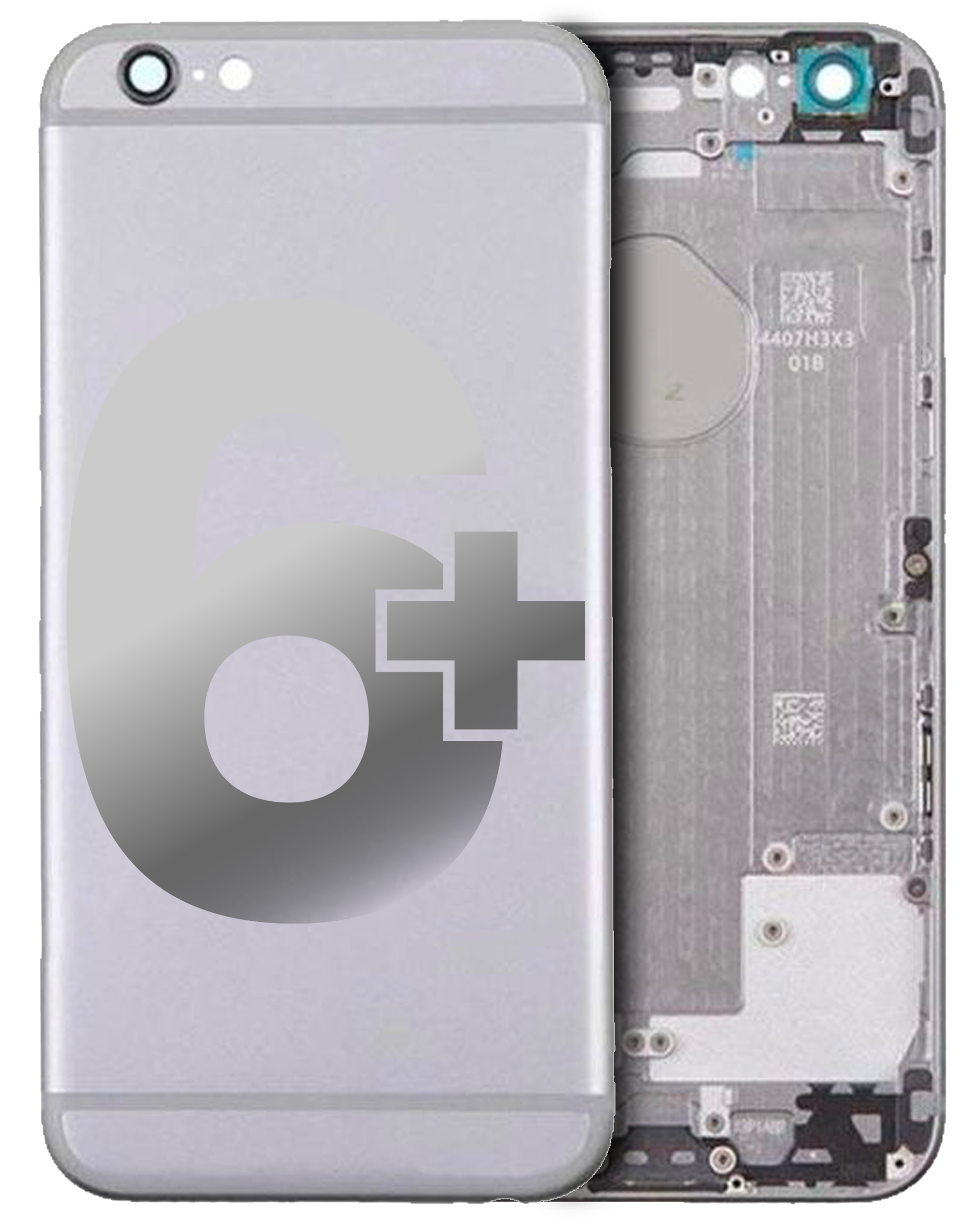 Back Cover/Frame for iPhone 6 Plus (Generic) (Silver)
