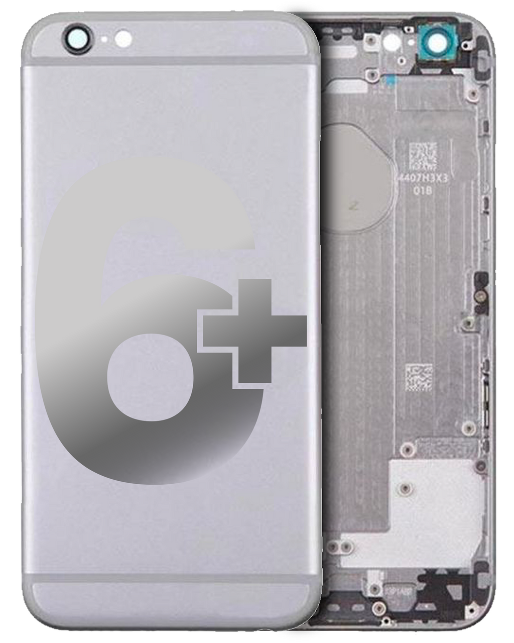 Back Cover/Frame for iPhone 6 Plus (Generic) (Silver)