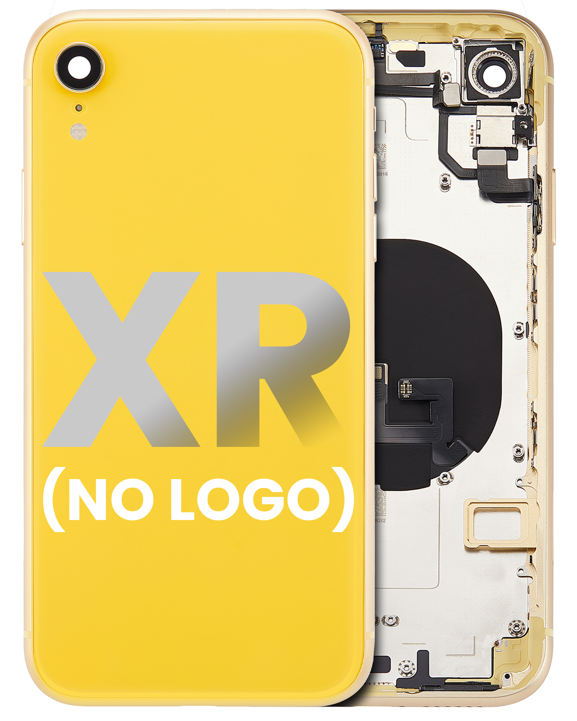 iPhone XR Backcover+Rahmen Gelb Aftermarket Plus - Teile montiert ohne Logo