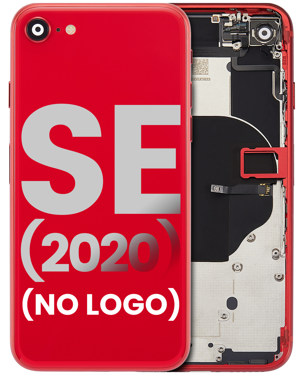 Rückseitengehäuse mit Komponenten für iPhone SE 2020 Kein Logo Aftermarket Plus
