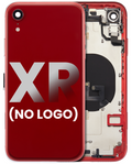 Backcover/Rahmen mit Kleinteilen für iPhone XR Rot Aftermarket Plus ohne Logo