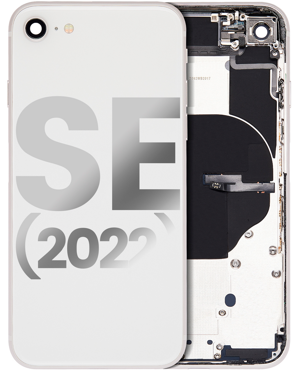 Original Apple-Ausbau C gebraucht – iPhone SE 2022 Backcover/Rahmen Polarstern