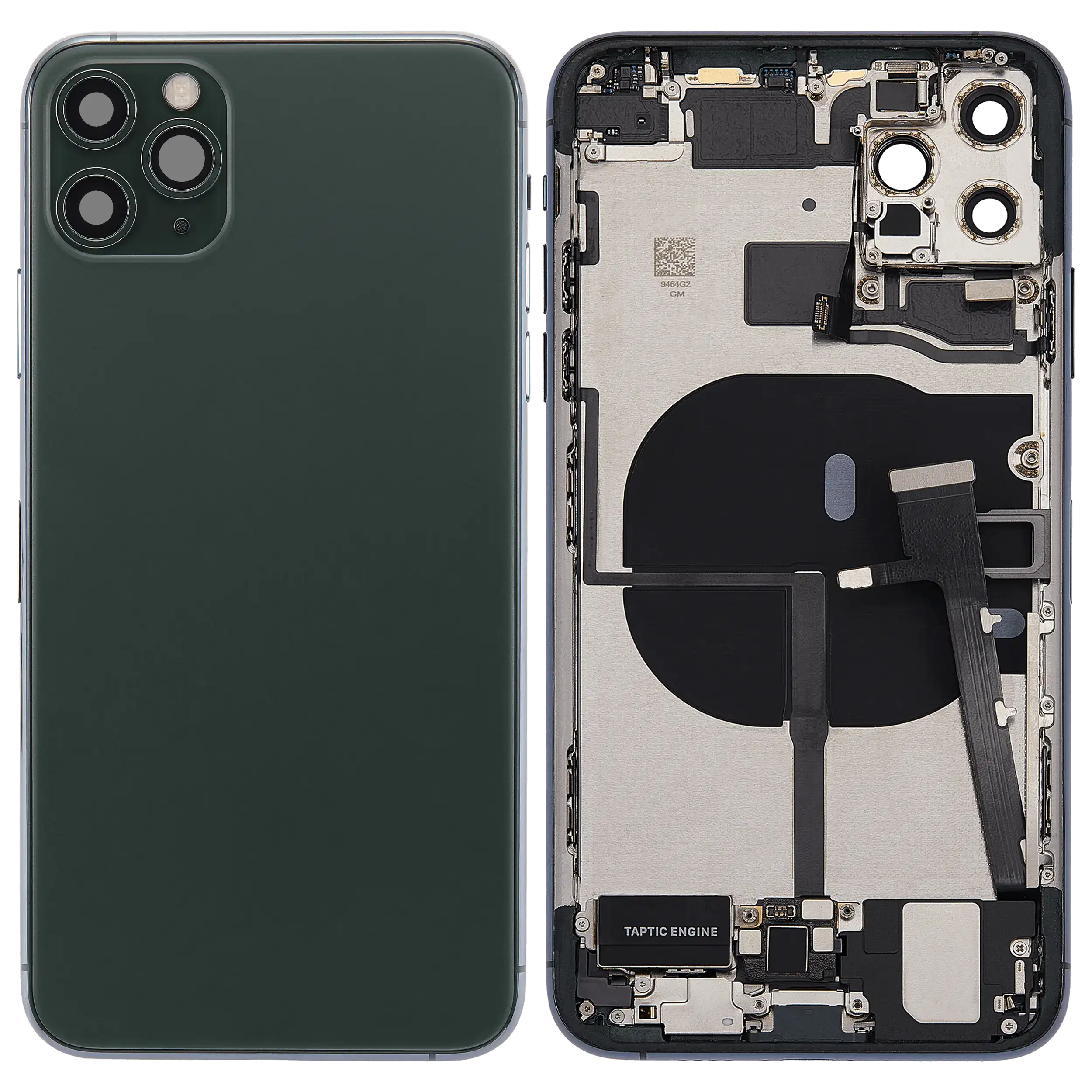 Original Apple-Ausbau C gebraucht – iPhone 11 Pro Max Backcover/Rahmen Nachtgrün