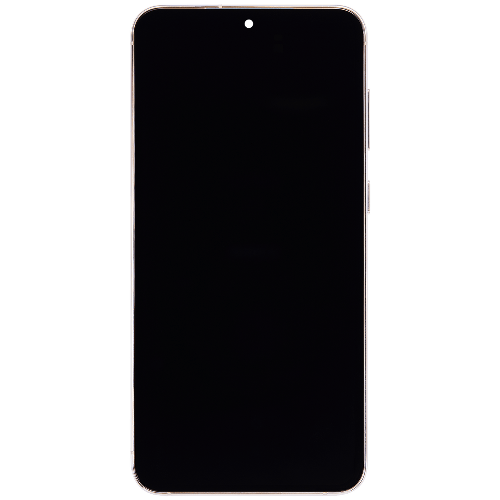 OLED-Display mit Rahmen für Samsung Galaxy S23 Plus (US & International) (Aftermarket Plus) (120Hz) (Cream)