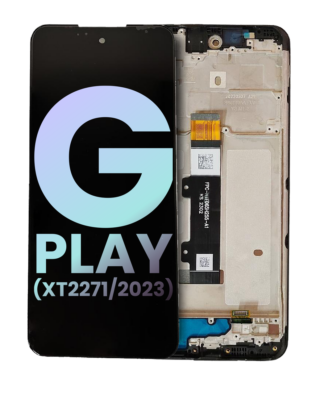 LCD mit Rahmen für Motorola Moto G Play OEM Deep Indigo
