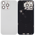 Backcover MagSafe, NFC, Blitz-Flexkabel f. iPhone 15PM OEM A Weiß Titan