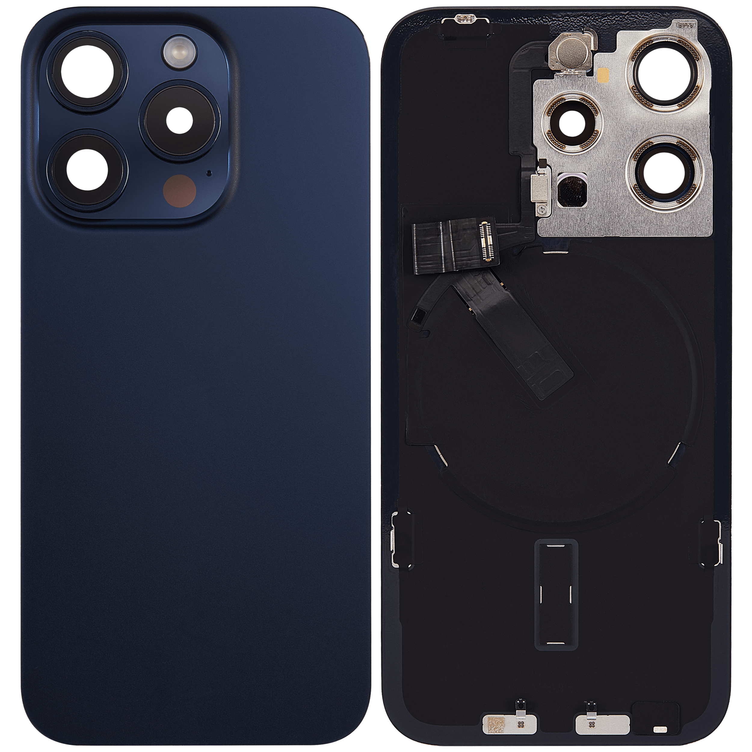 Gebrauchter Ausbau/Pull Qualität A – iPhone 15 Pro Backcover Blau