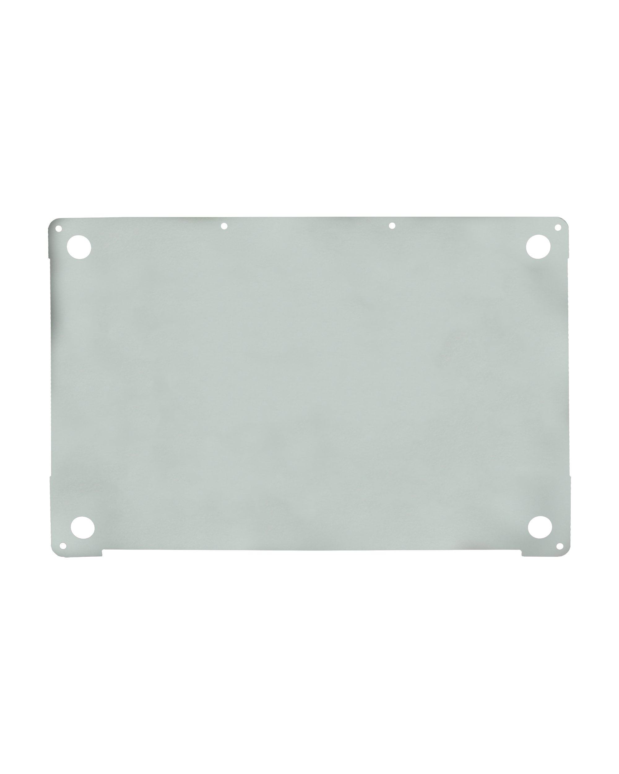 2 in 1 (Top and Bottom) Skin für MacBook Pro 15" A1990 (2018-2019) / A1707 (2016-2017) (Silber)