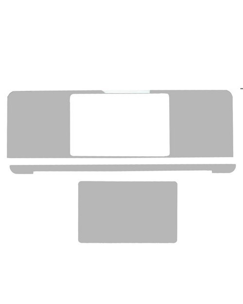 Apple MacBook Pro 13 A2251 4in1 Skin Space Grau