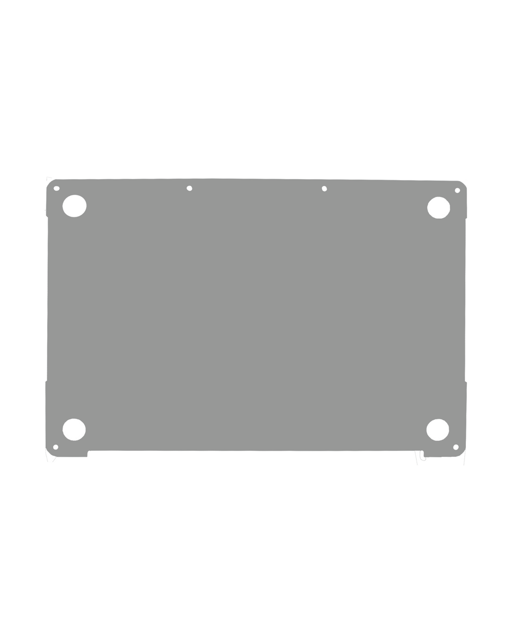 2 in 1 (Top and Bottom) Skin für MacBookPro 13" A2251 (2020) (Space Grau)