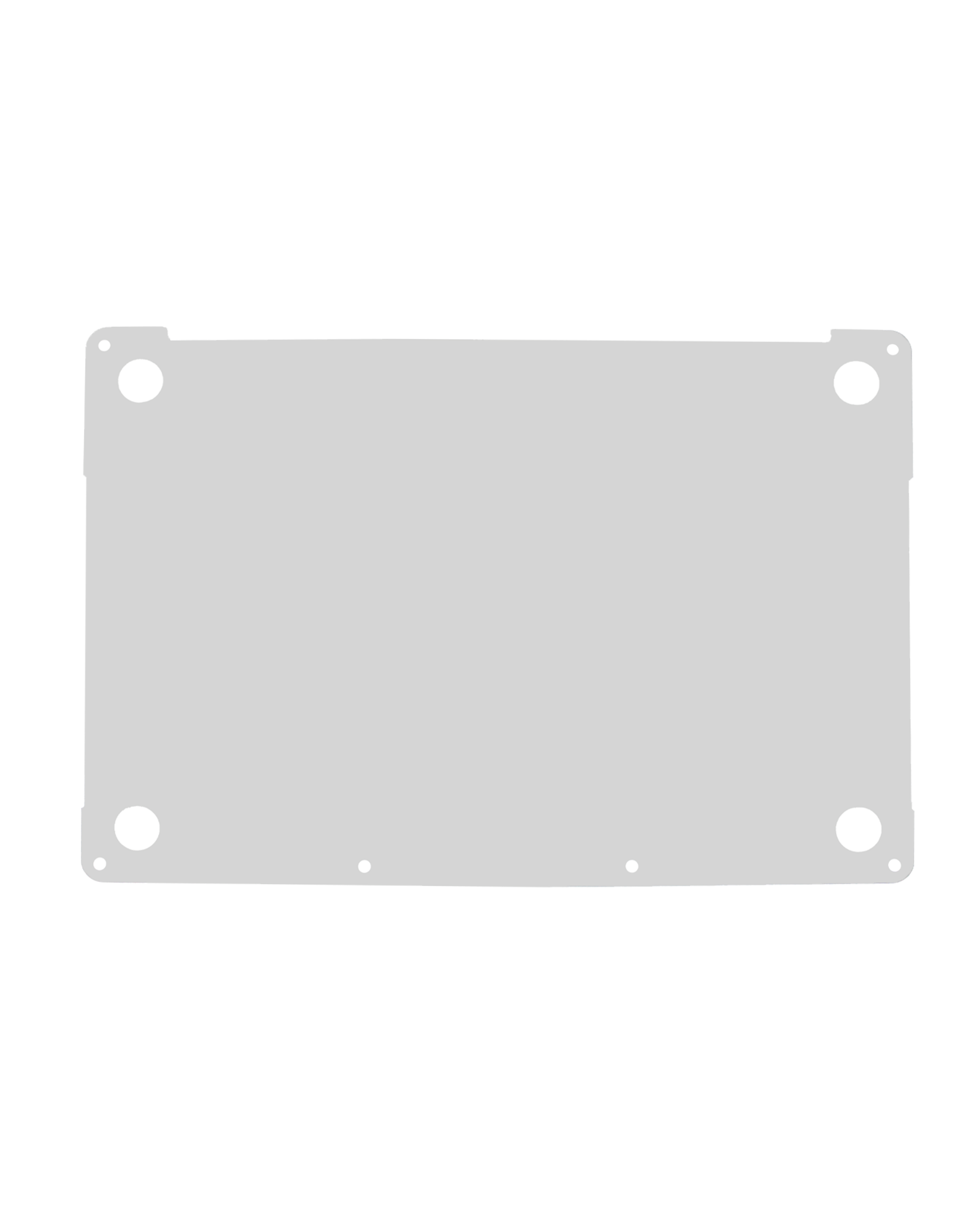 4in1 (Top, Bottom, Keyboard, Trackpad) Skin for MacBook Pro 13" A2251 (2020) (Silver)