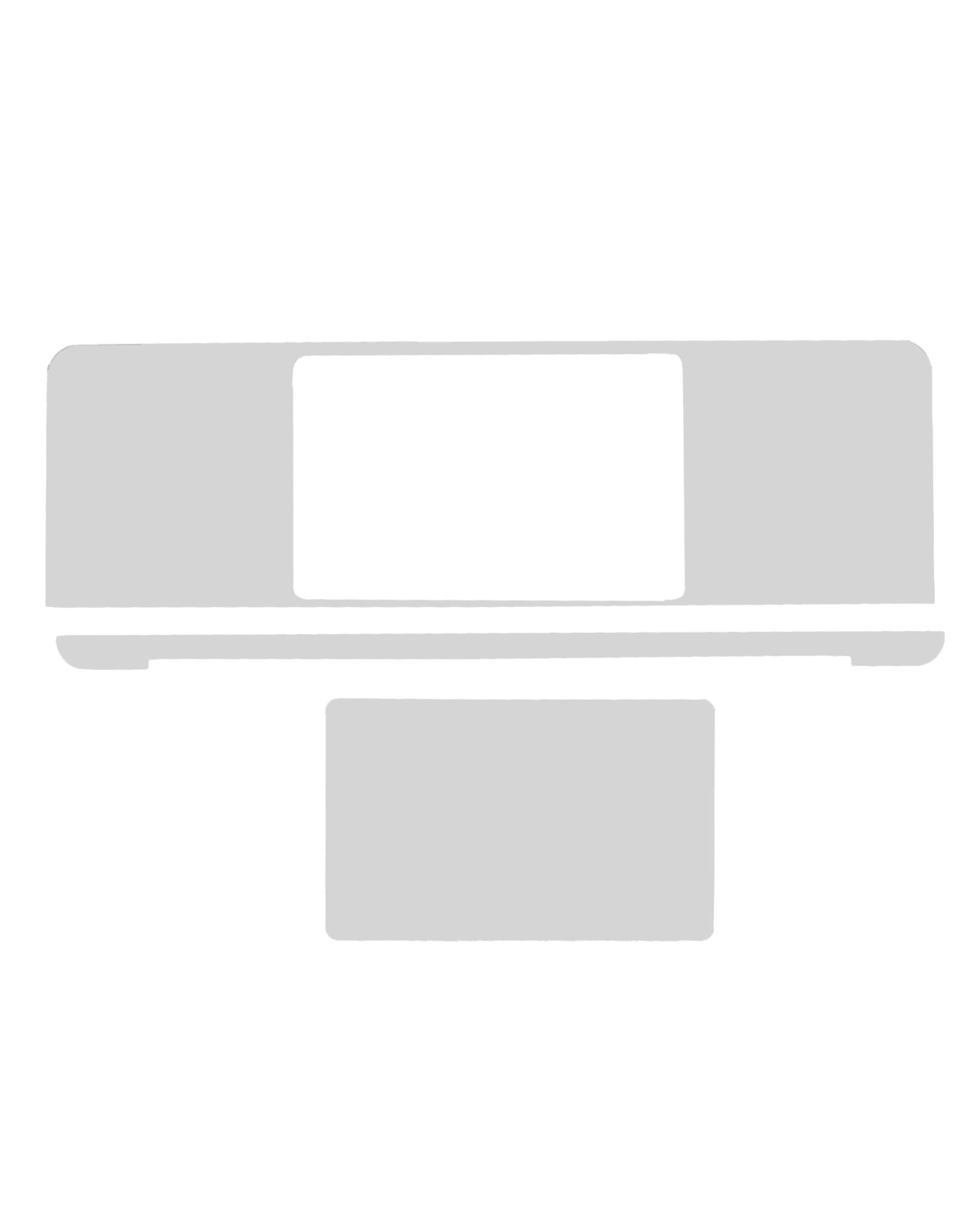 4in1 (Top, Bottom, Keyboard, Trackpad) Skin for MacBook Pro 13" A2251 (2020) (Silver)
