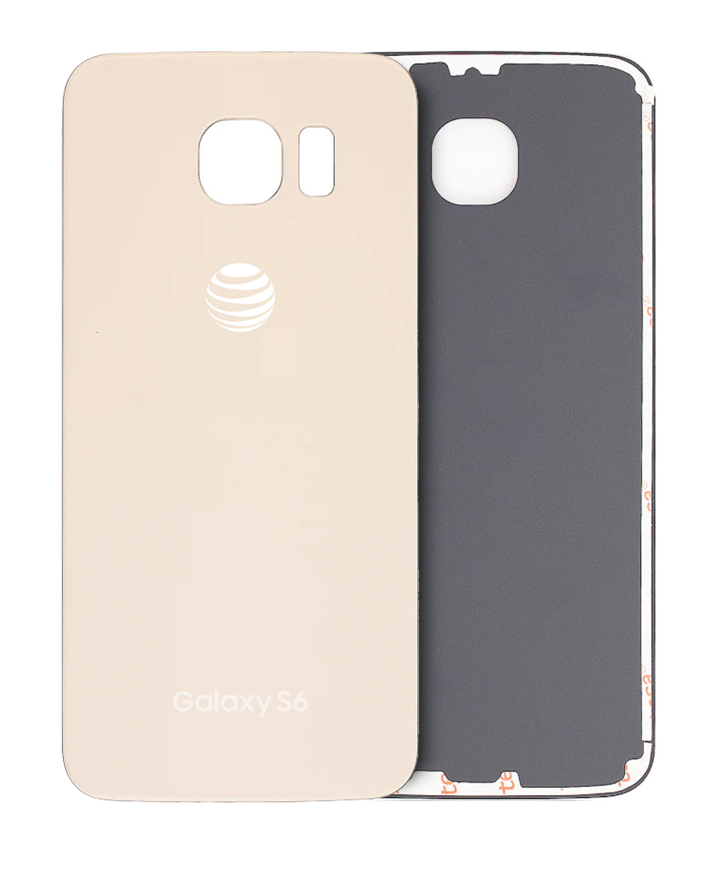 Back cover for Samsung Galaxy S6 (AT&T logo) - used OEM removal, quality A - Gold Platinum